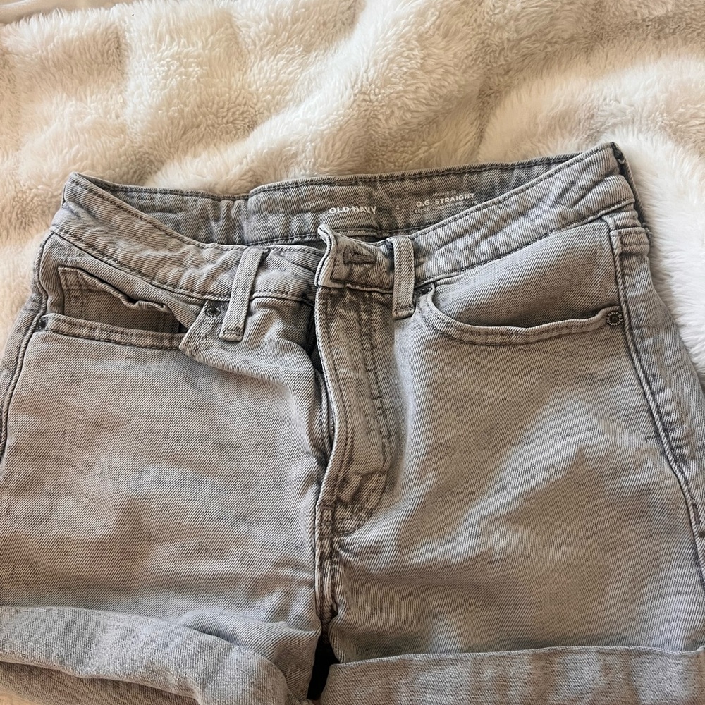 Old Navy Light Gray Denim Shorts